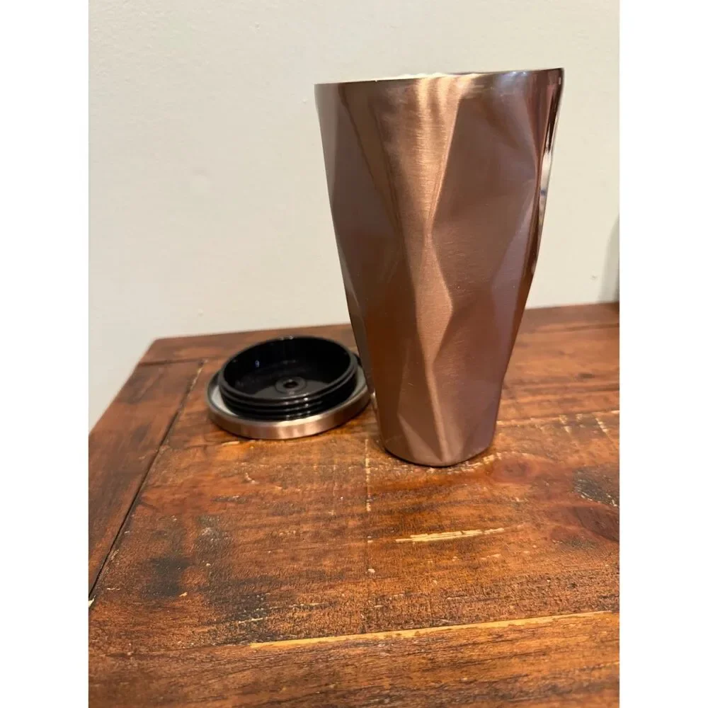Starbucks  gold tumbler no straw